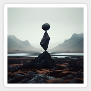 STONE ROCK BALANCING Sticker